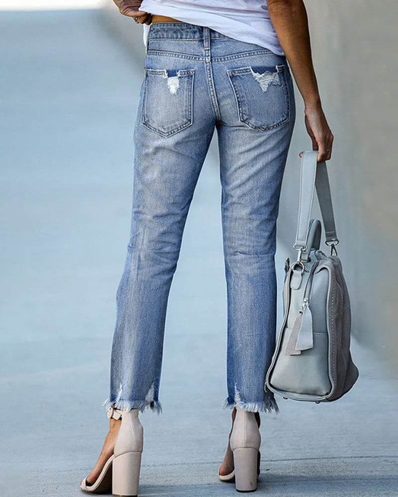 Casual Denim Trousers for Effortless Style and Comfort