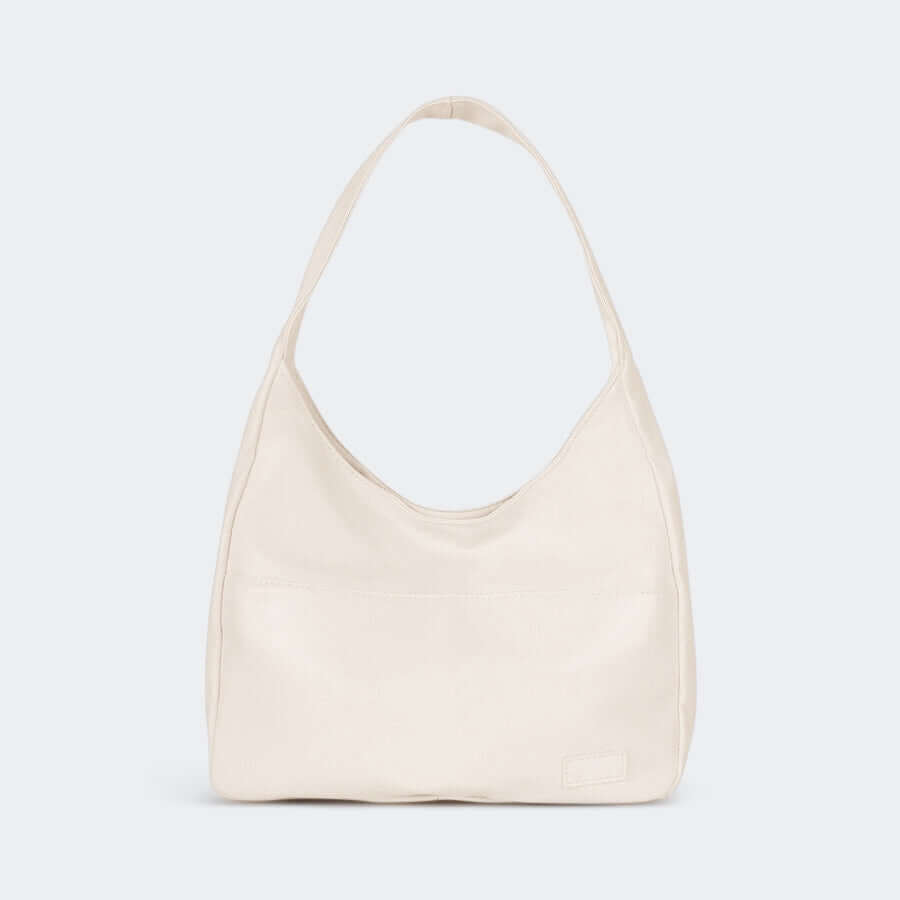 Vegan Leather Shoulder Bag with Spacious Design