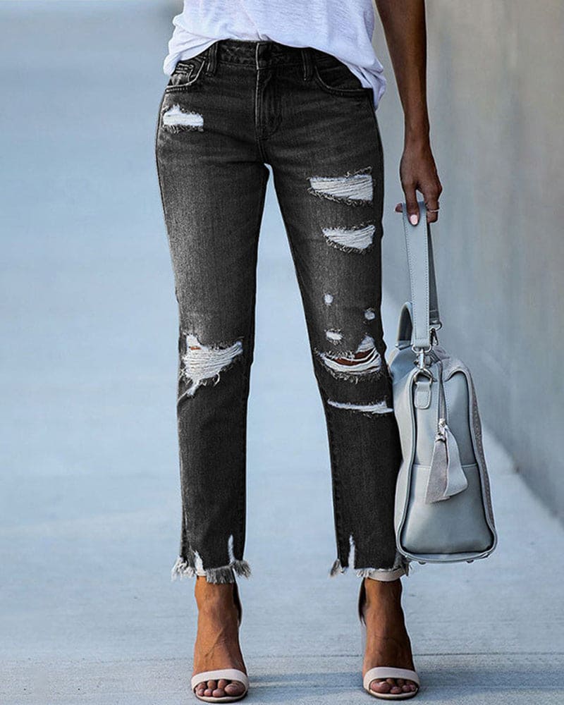 Casual Denim Trousers for Effortless Style and Comfort