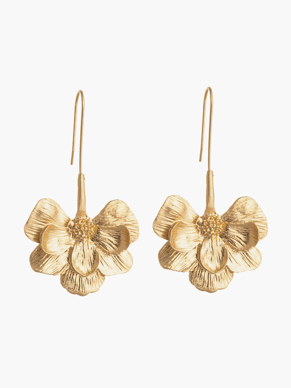 Blooming Flower Stud Hook Earrings for Everyday Wear