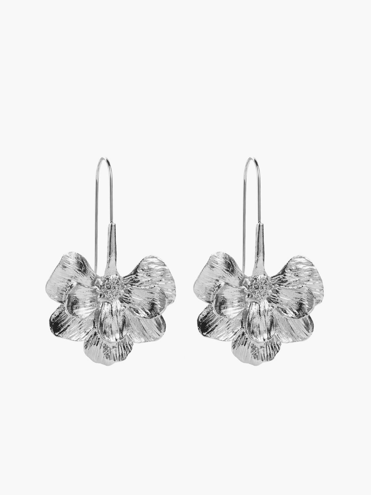 Blooming Flower Stud Hook Earrings for Everyday Wear