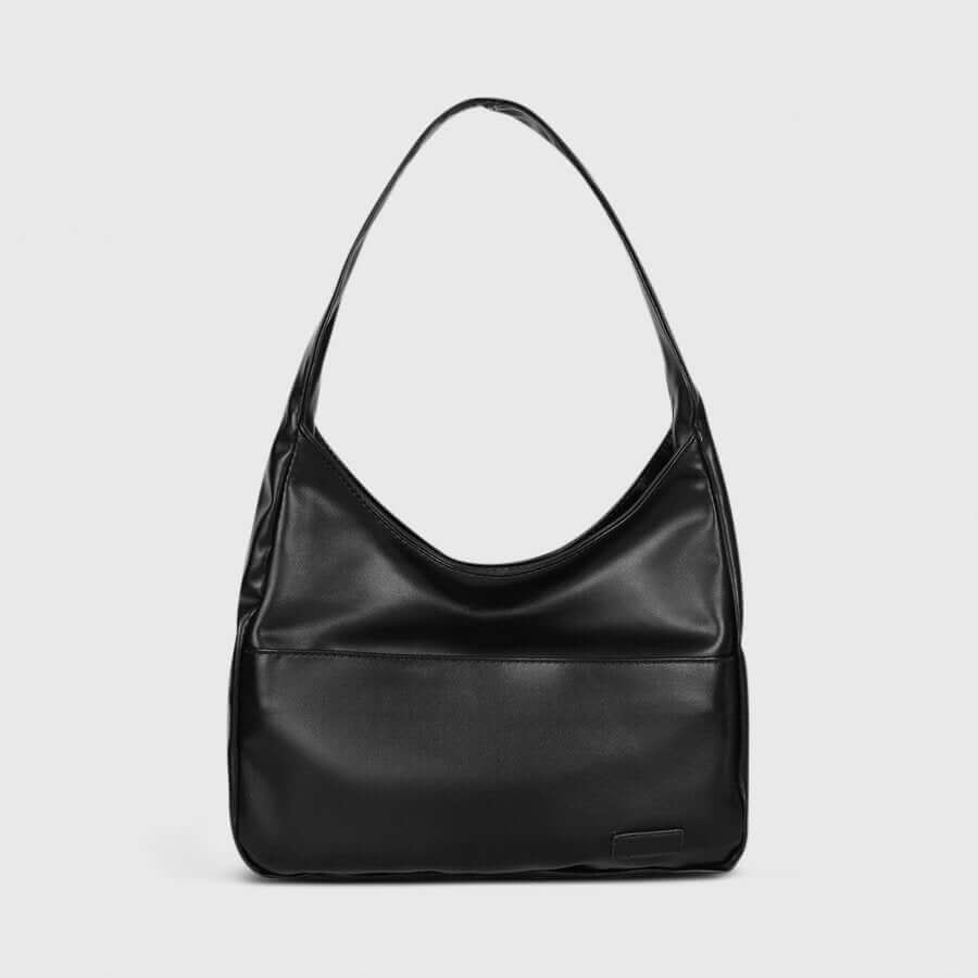 Vegan Leather Shoulder Bag with Spacious Design