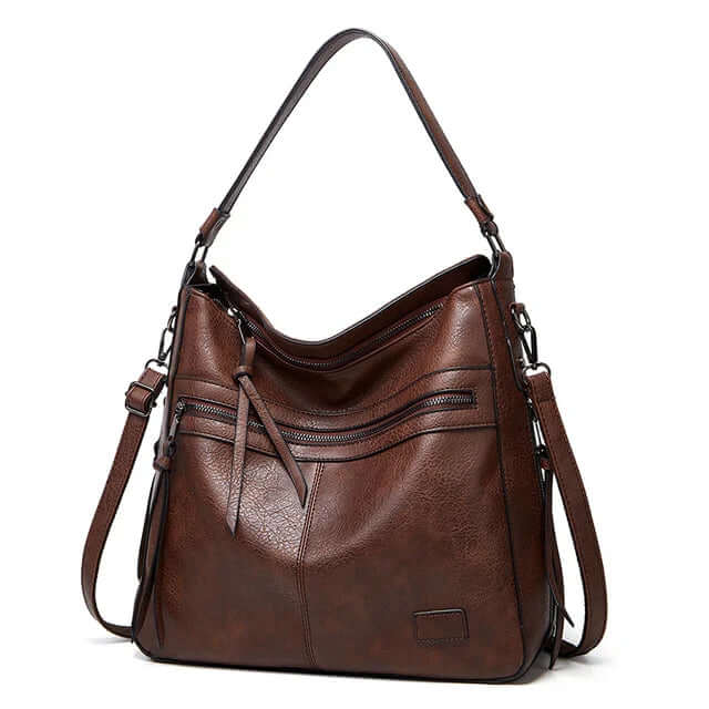 Large Leather Carrier Bag for Everyday Use and Travel