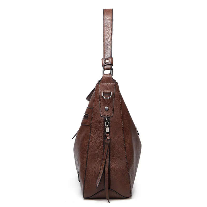 Large Leather Carrier Bag for Everyday Use and Travel