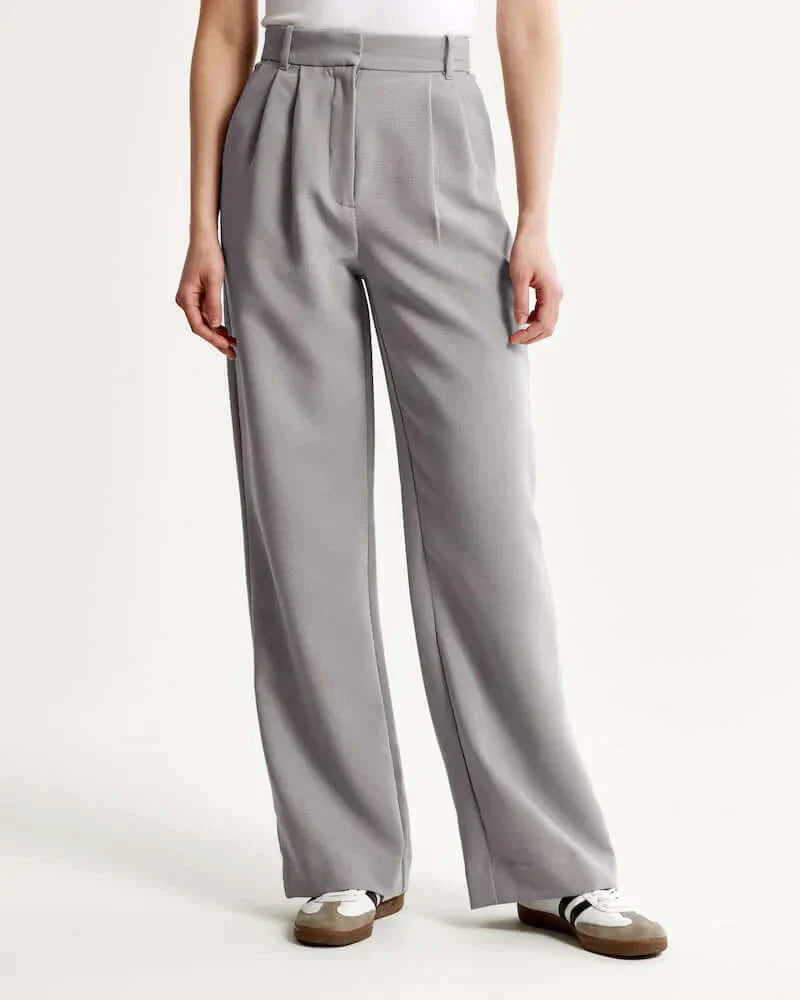 Fitted Flared Trousers for All-Day Comfort