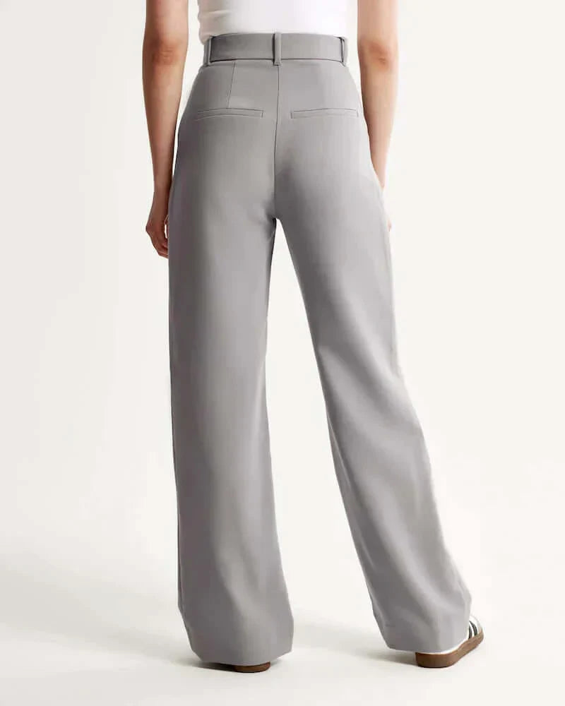 Fitted Flared Trousers for All-Day Comfort