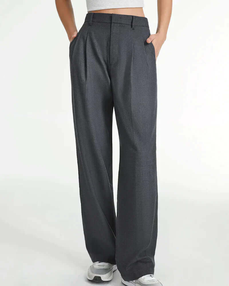 Fitted Flared Trousers for All-Day Comfort